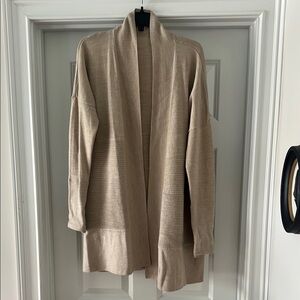 lululemon athletica Tan Open-Front Cardigan
